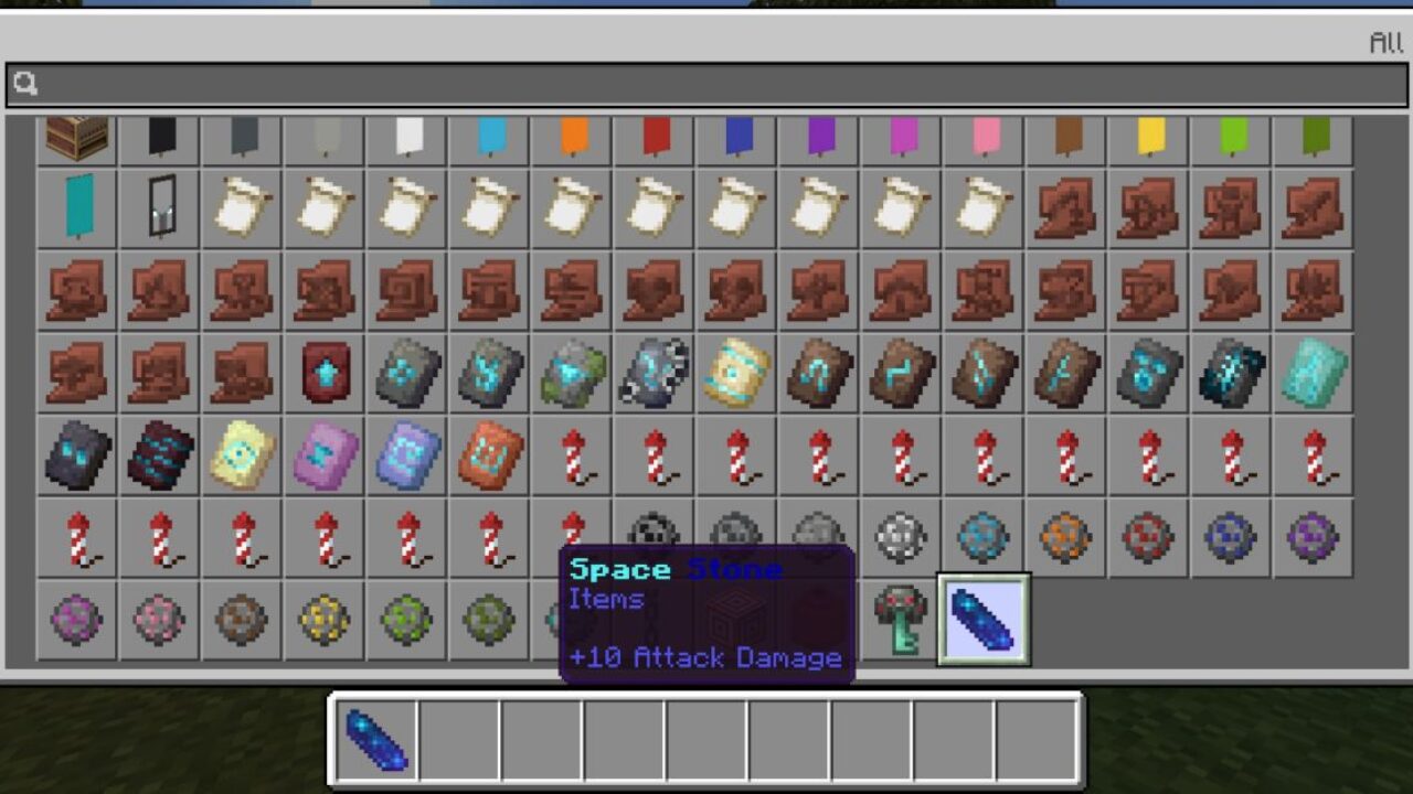 Inventory from Space Stone Mod for Minecraft PE