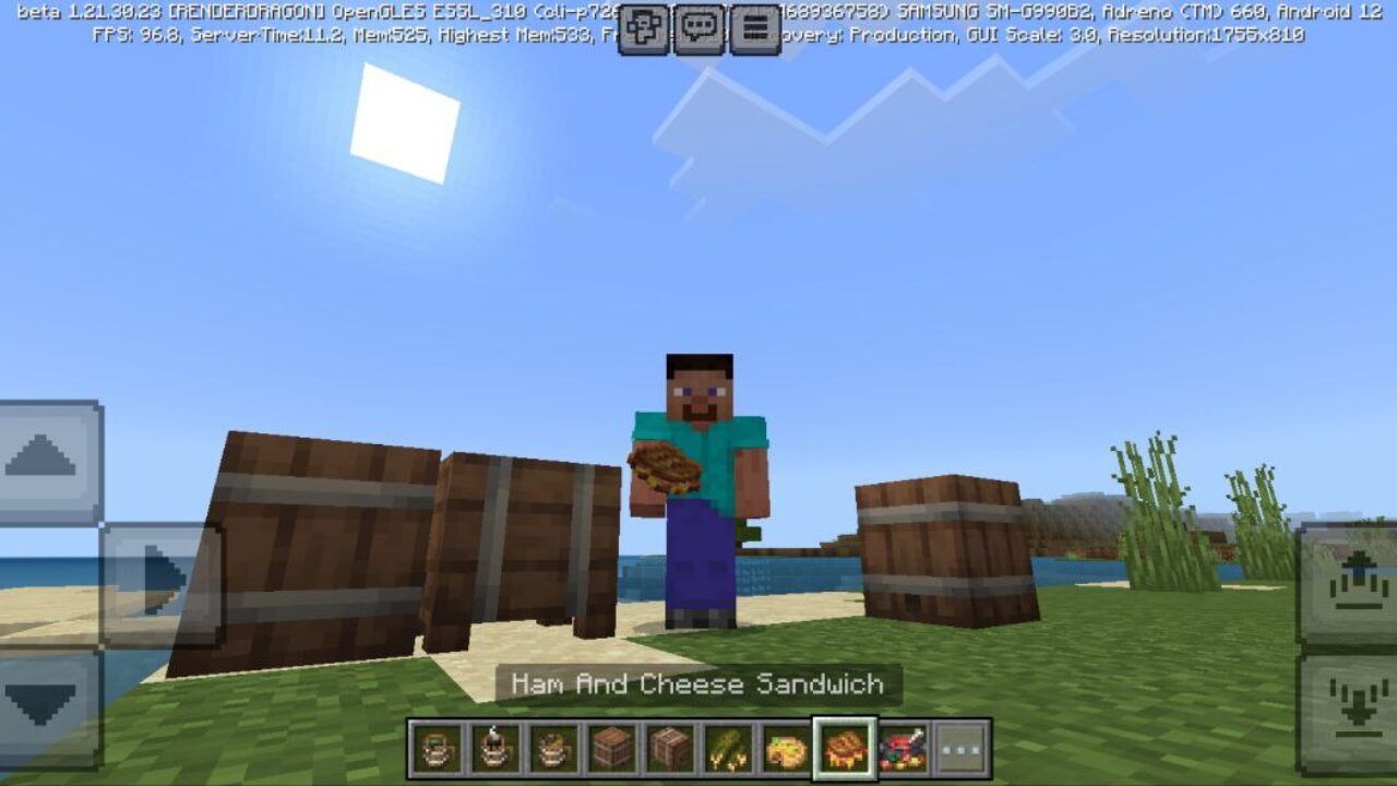 Kegs from Brewing and Chewing Mod for Minecraft PE