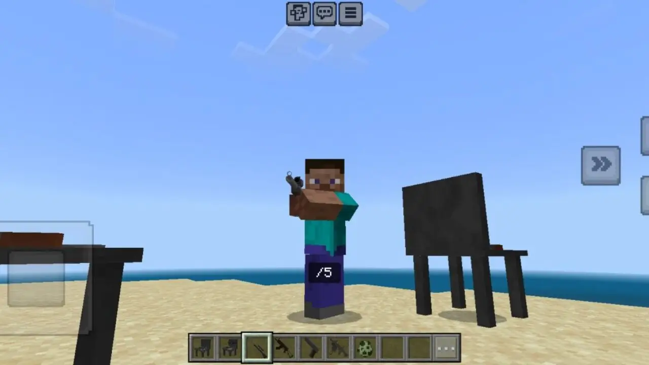 Tables from Insares Weapon Mod for Minecraft PE