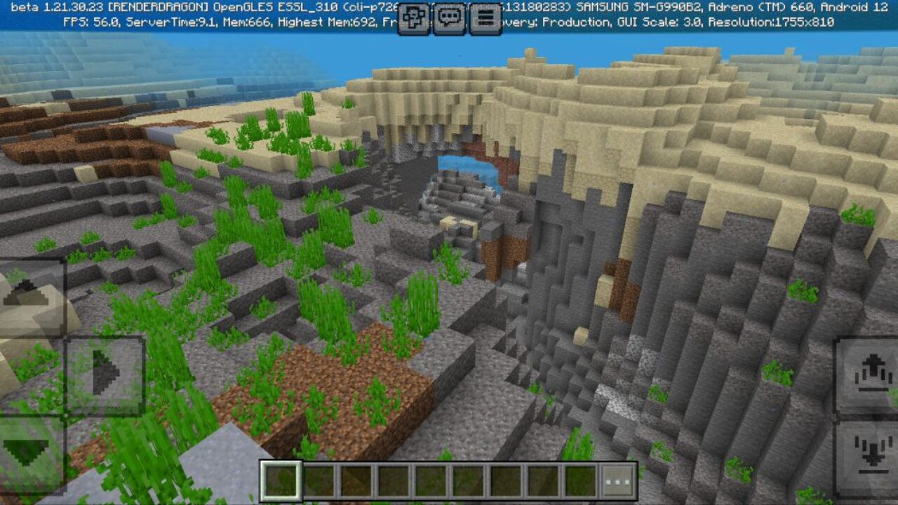 Top View from Vanilla PBR Texture Pack for Minecraft PE