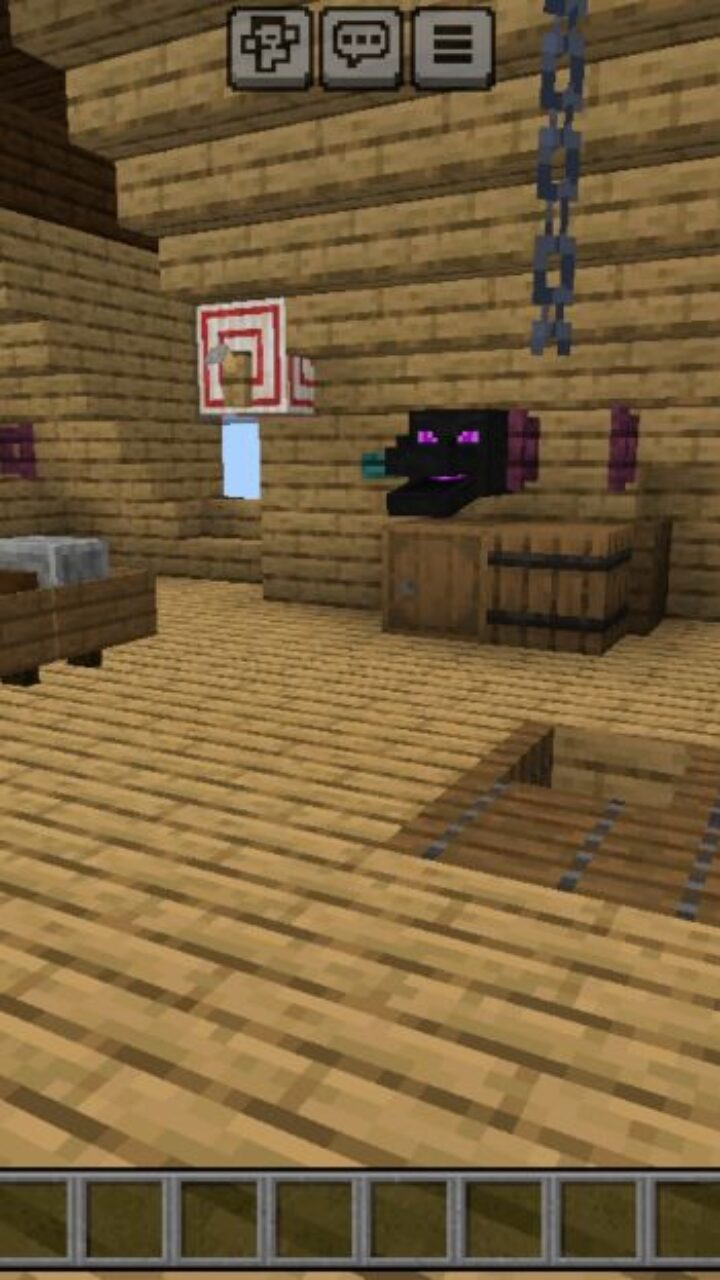 Bedroom from Wednesday One Block Map for Minecraft PE