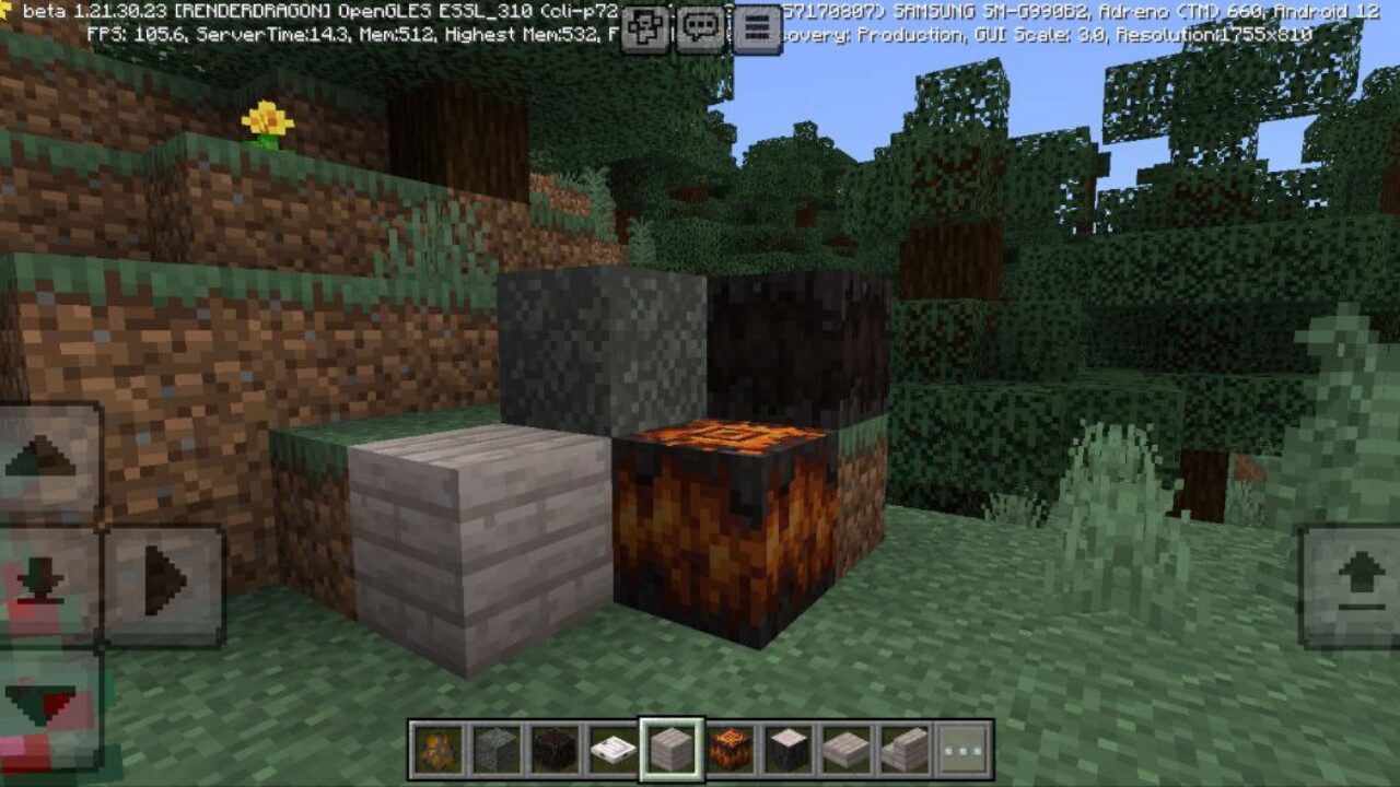 Blocks from Minecraft 1.22 Update Mod for Minecraft PE