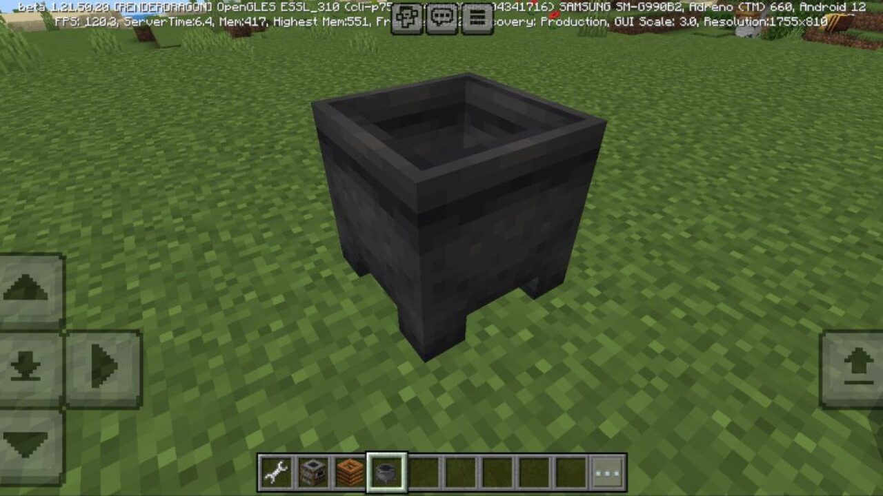 Cauldron from Block Permutation Controller Mod for Minecraft PE