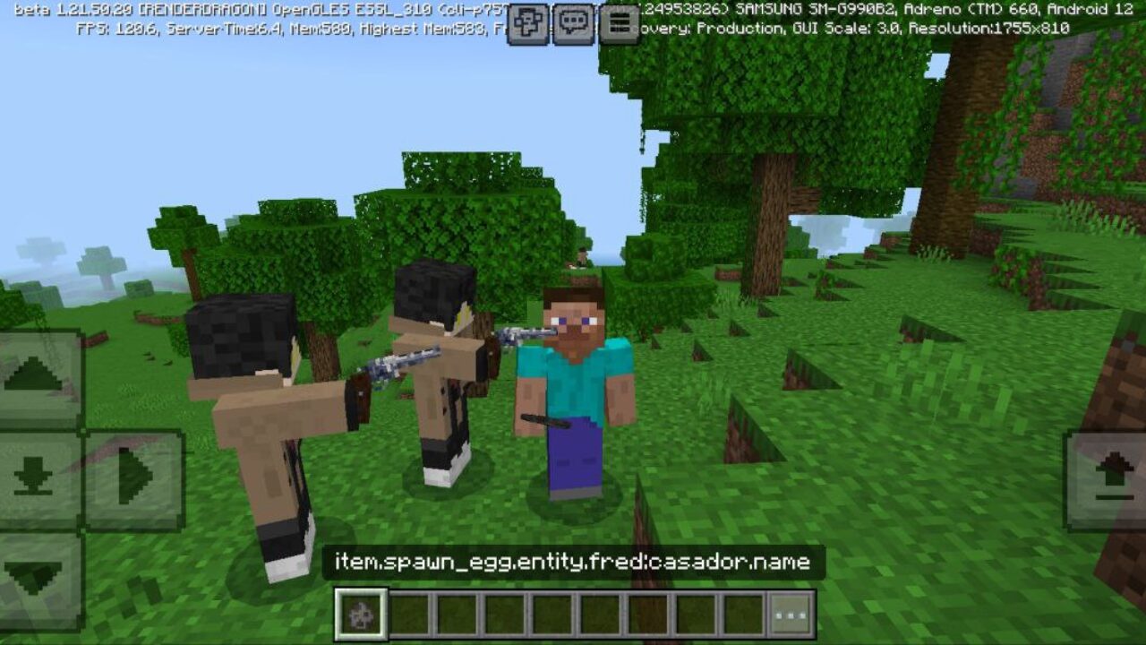 Characters from Werewolves Mod for Minecraft PE