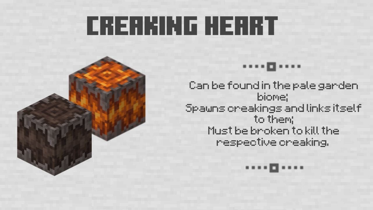 Creaking Heart for Minecraft PE 1.21