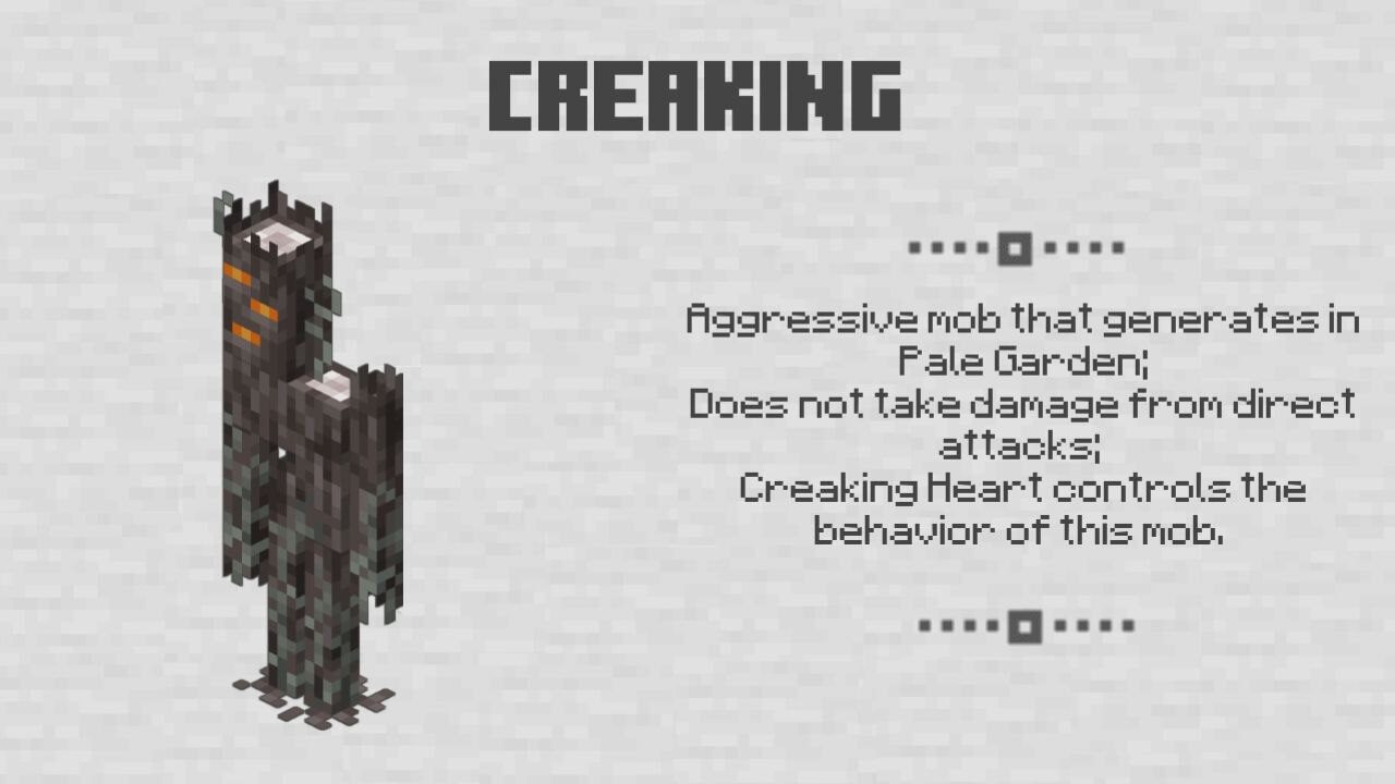 Creaking for Minecraft PE 1.21