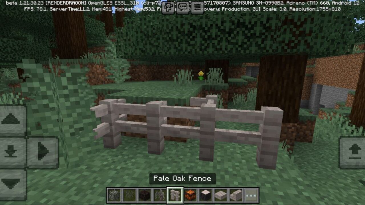 Fence from Minecraft 1.22 Update Mod for Minecraft PE