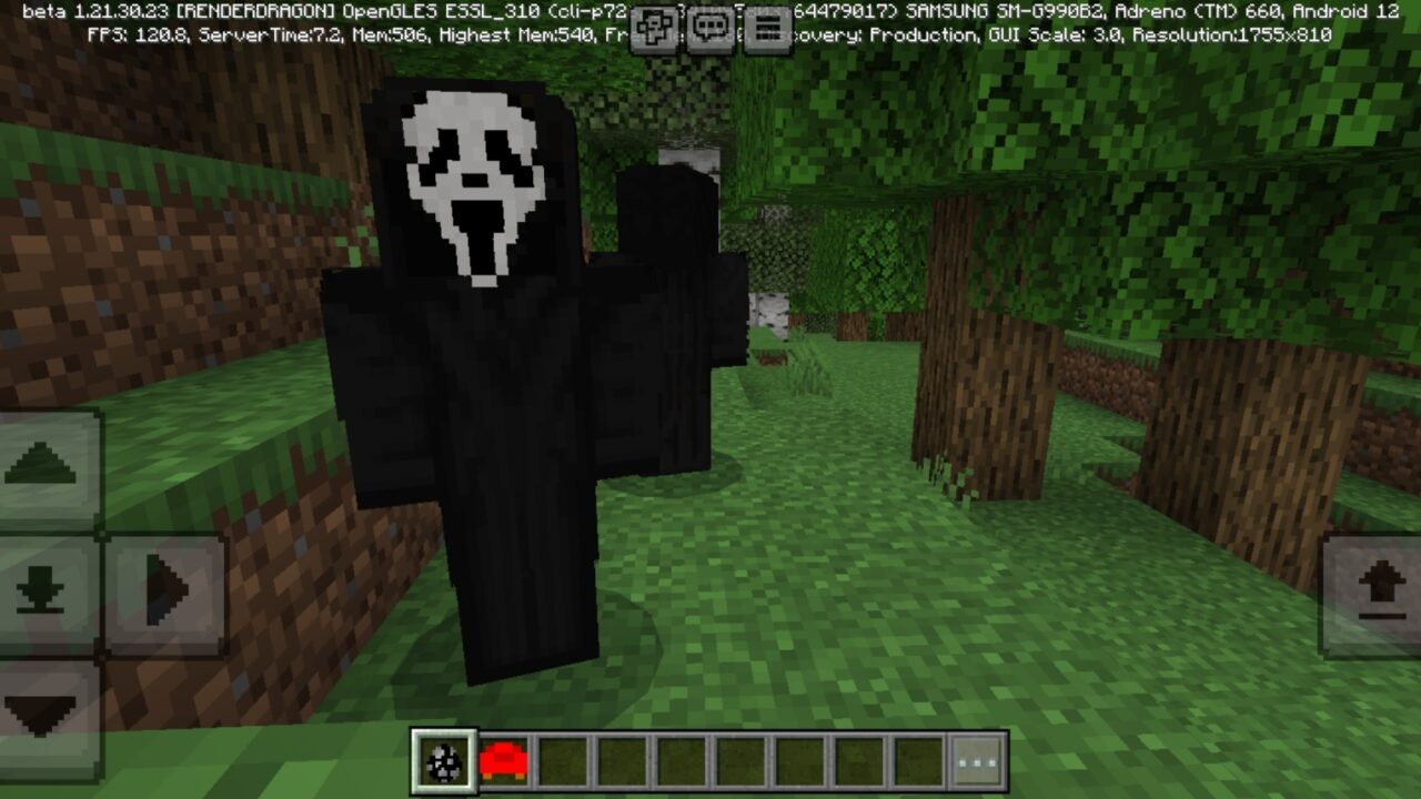 Ghost from Halloween Mod for Minecraft PE