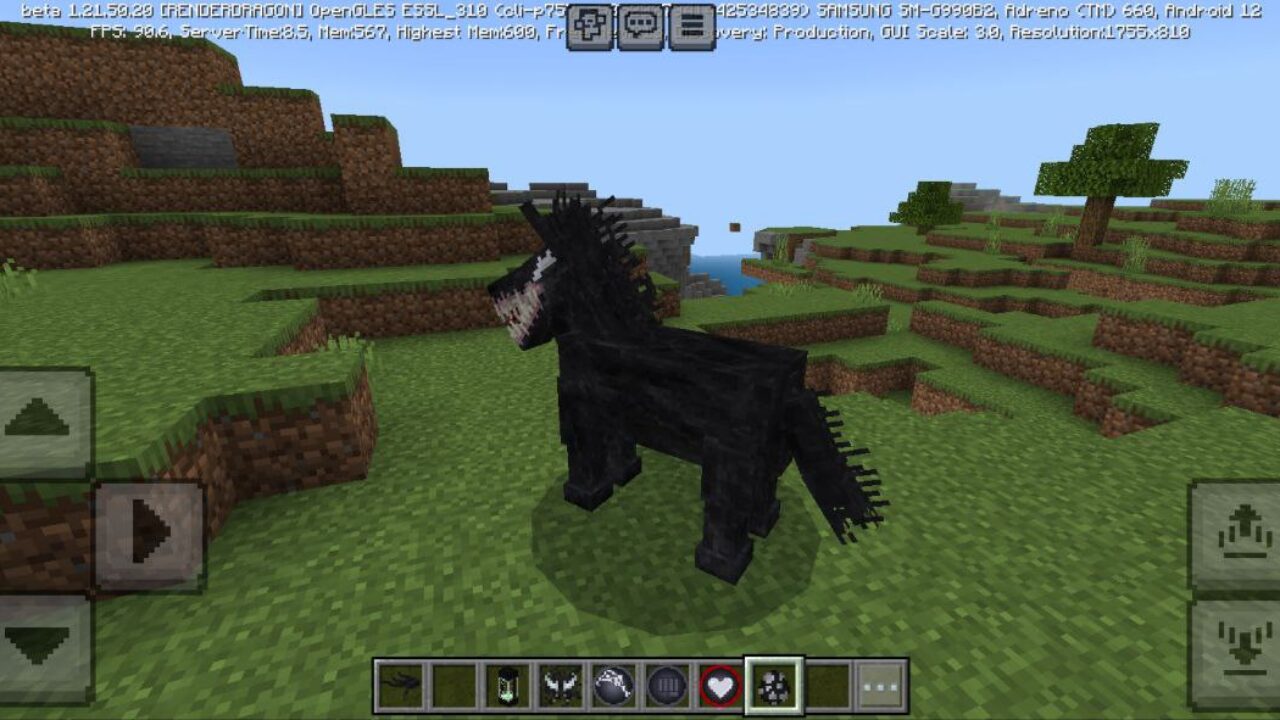 Horse from Venom Mod for Minecraft PE