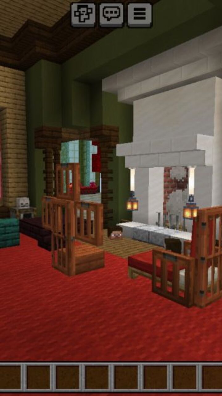 Interior from Wednesday One Block Map for Minecraft PE