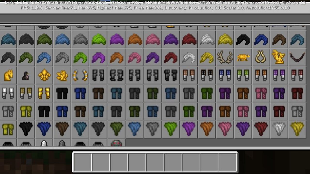 Inventory from Mods for Minecraft PE