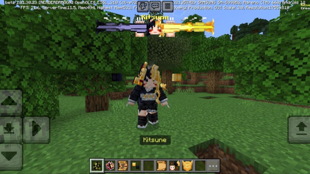 Kitsune Boss Mod for Minecraft PE