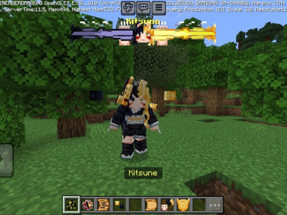 Kitsune Boss Mod for Minecraft PE