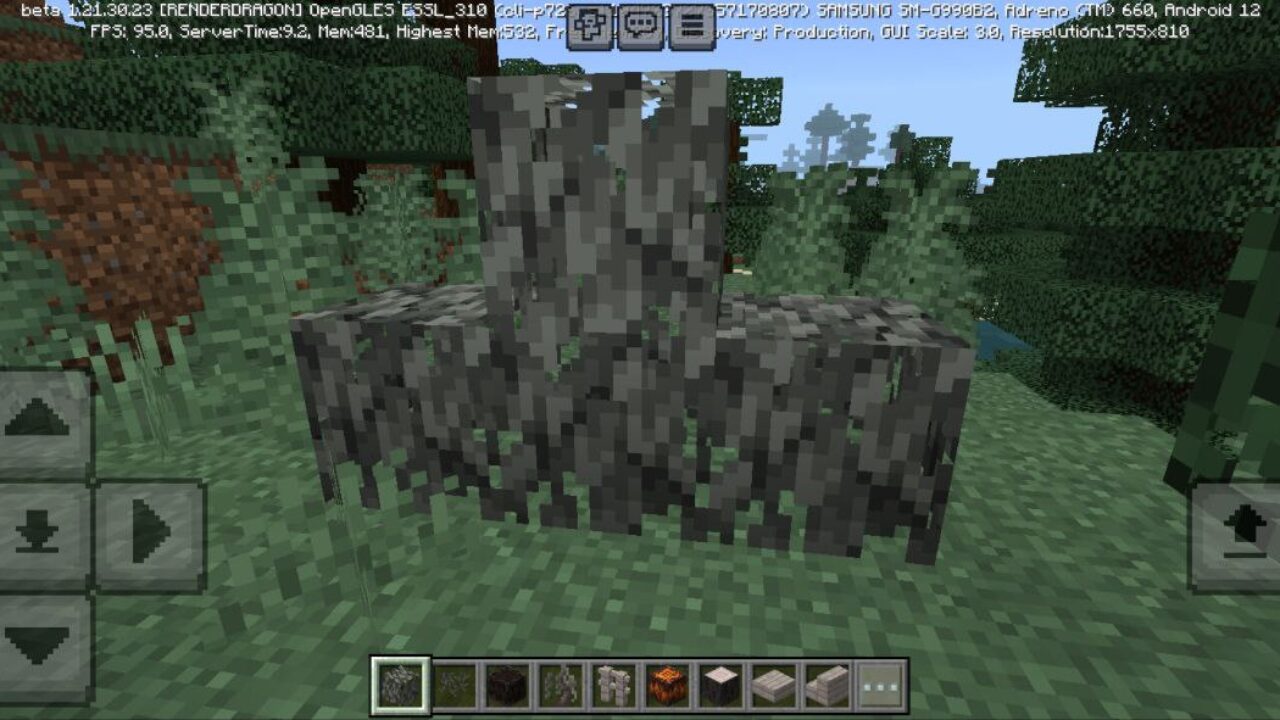 Leaves from Minecraft 1.22 Update Mod for Minecraft PE