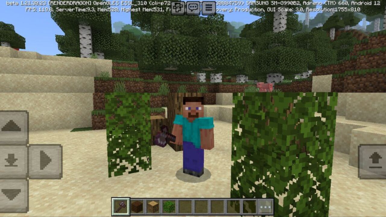 Leaves from Tree Capitator Mod for Minecraft PE