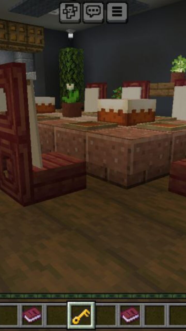 Living Room from Secret Underground House Map for Minecraft PE