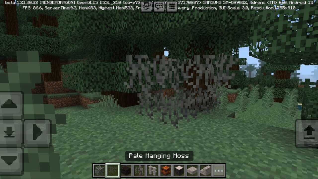 Moss from Minecraft 1.22 Update Mod for Minecraft PE