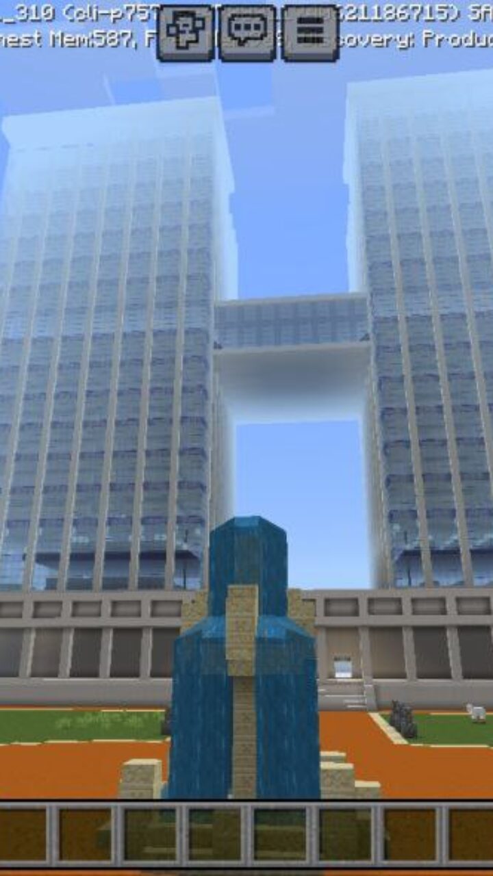 Outside from My Hero Academia Map for Minecraft PE