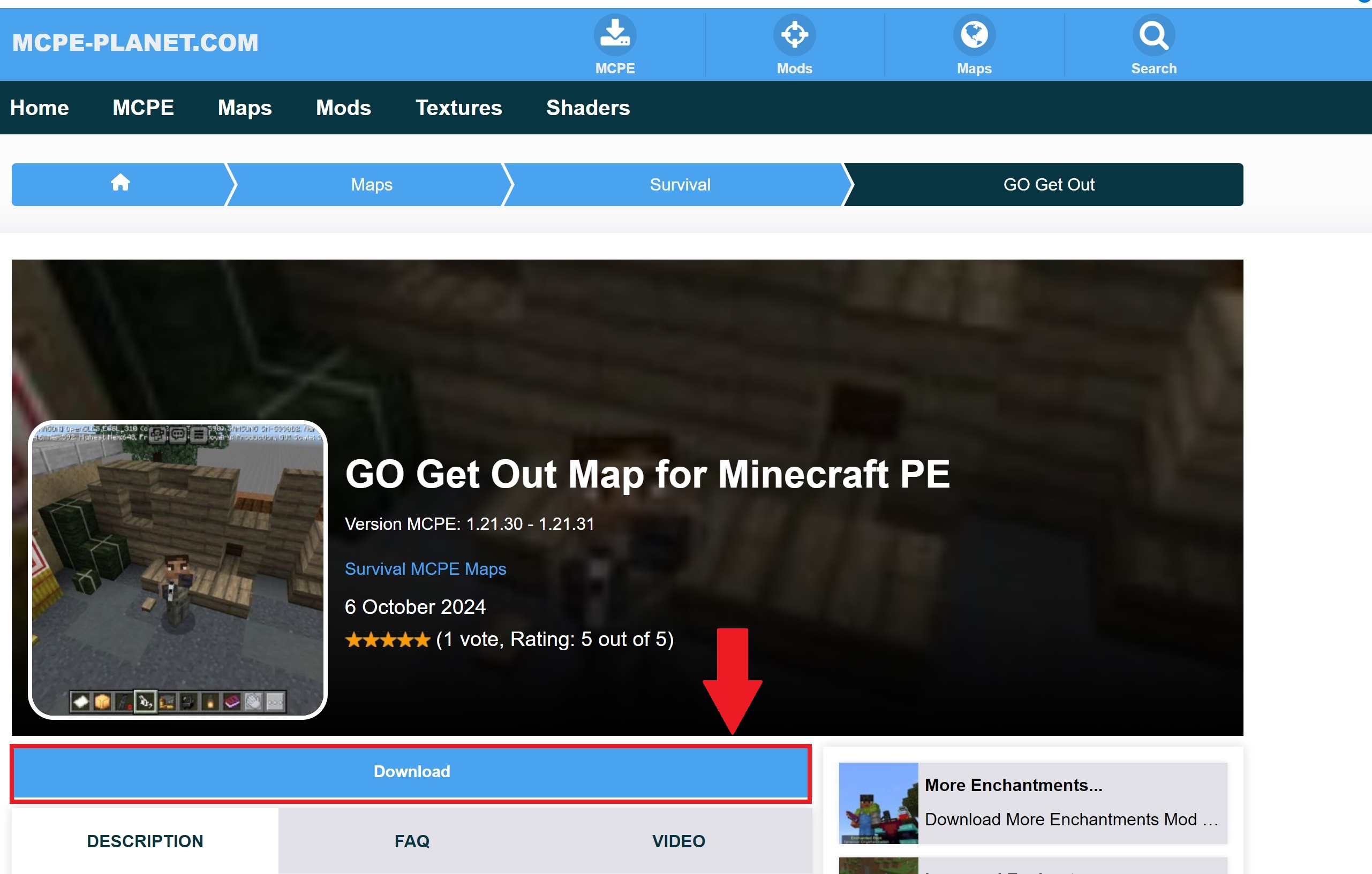 Download the files (Step 2 from Maps for Minecraft PE)