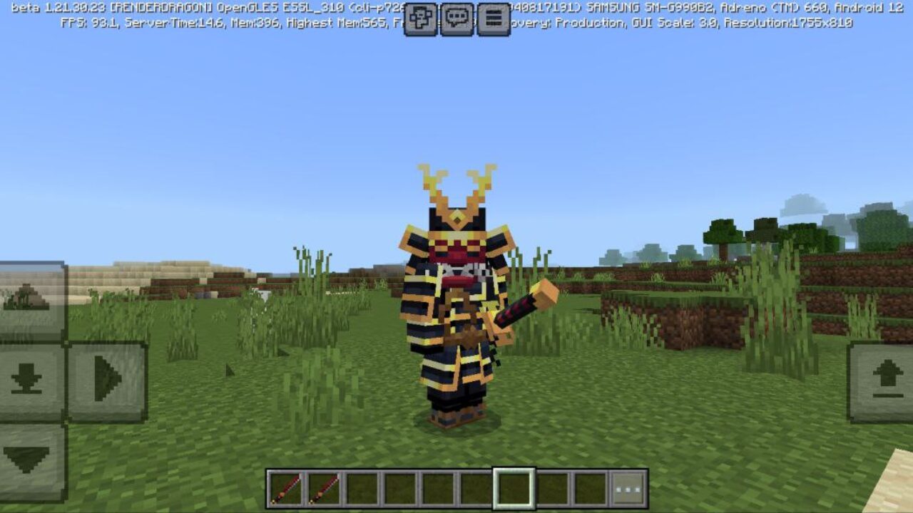 Set from Samurai Mod for Minecraft PE