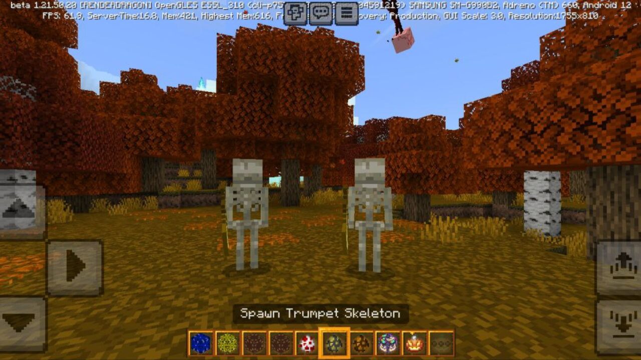 Skeleton from Scares of Cube Mod for Minecraft PE