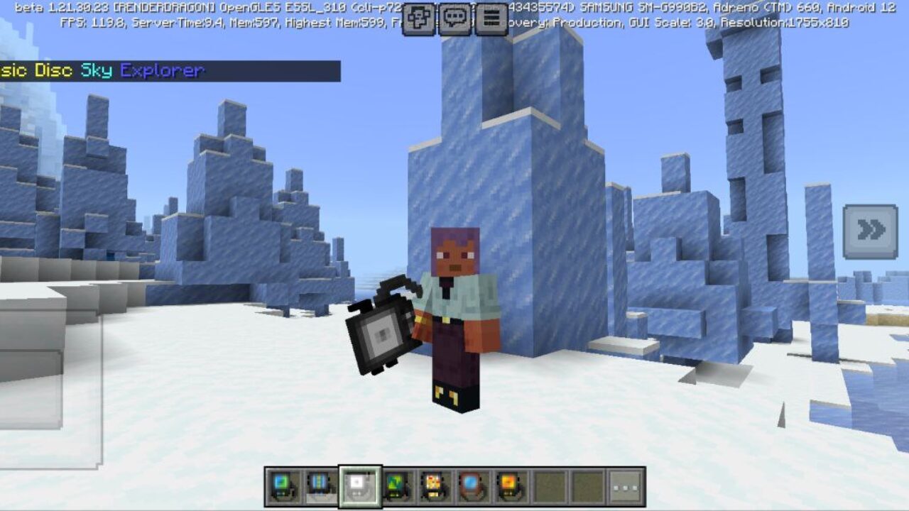 Sky Explorer from Music Players Mod for Minecraft PE