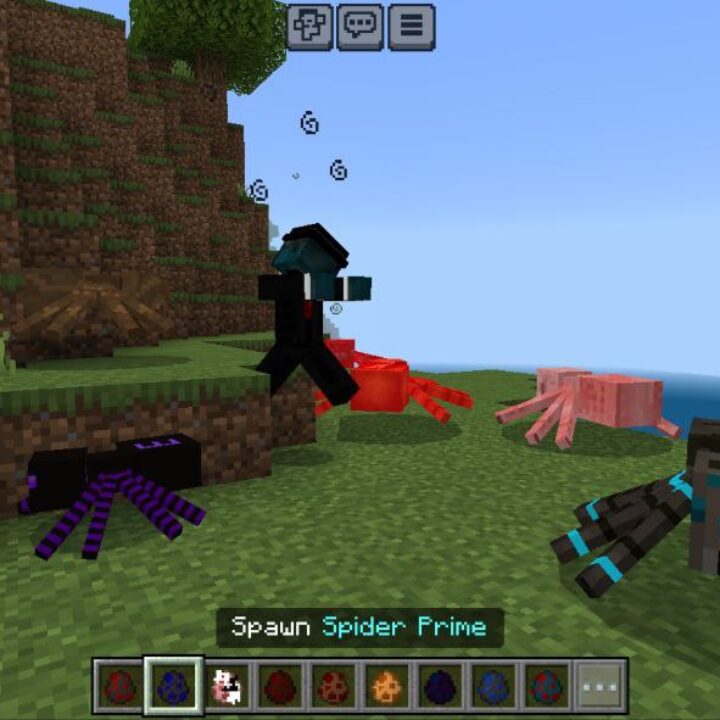 Spiders Mod for Minecraft PE