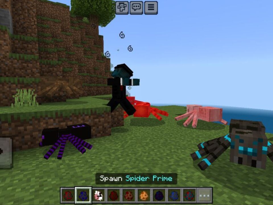 Spiders Mod for Minecraft PE