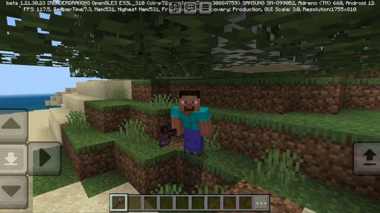 Squat from Tree Capitator Mod for Minecraft PE