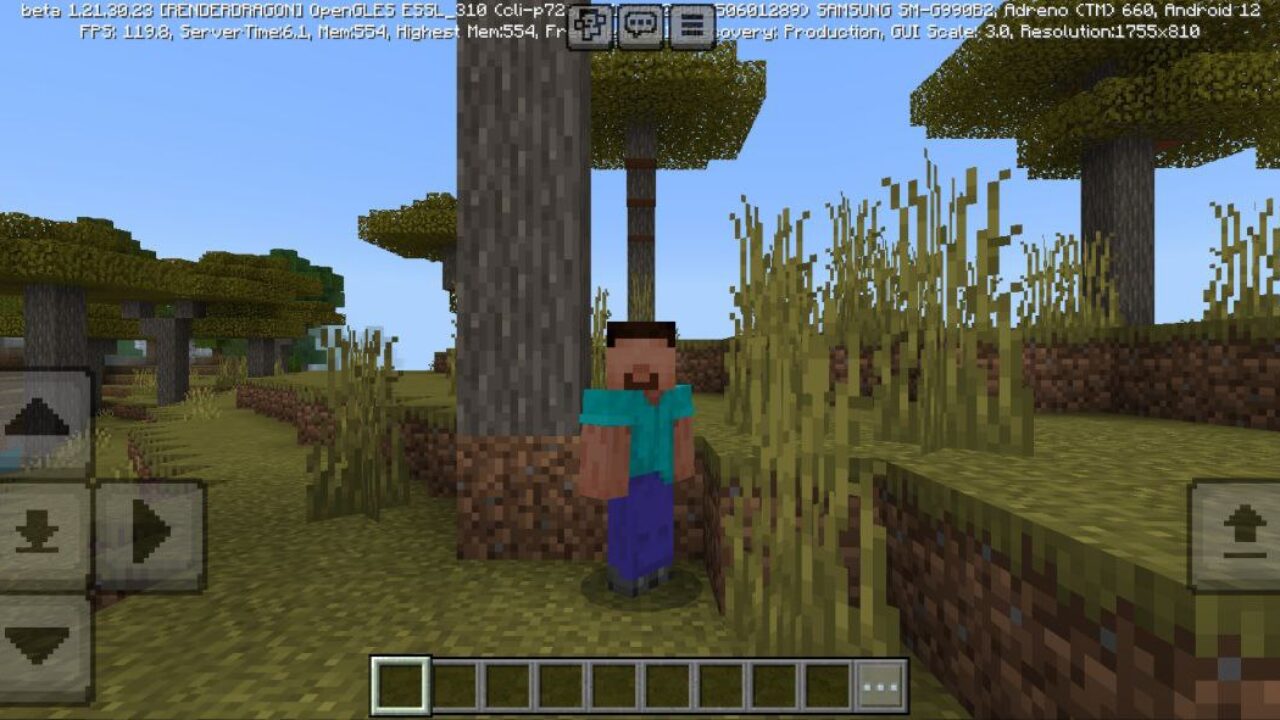 Start from Tree Capitator Mod for Minecraft PE