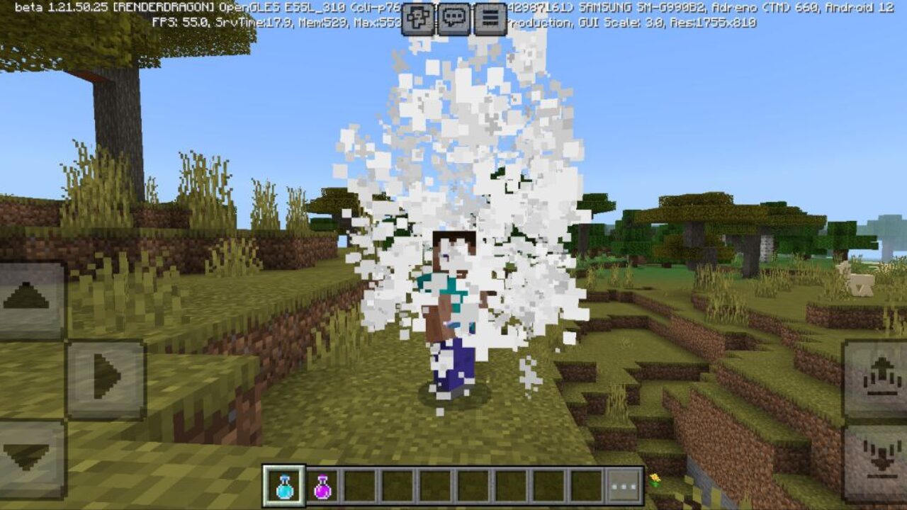 Transformation from Transform into Baby Mod for Minecraft PE