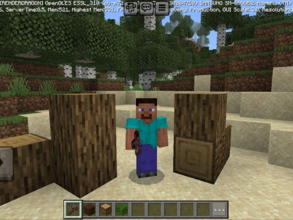 Tree Capitator Mod for Minecraft PE