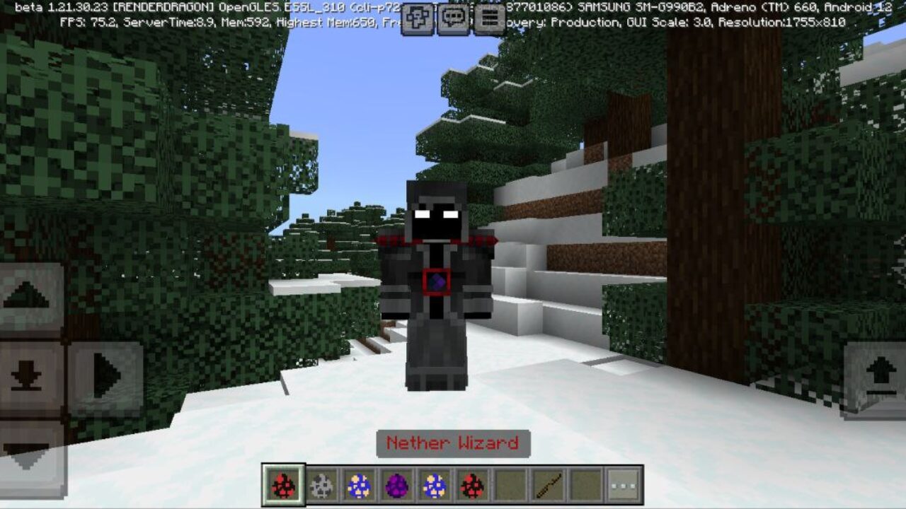 Wizard from Beforecraft Mod for Minecraft PE