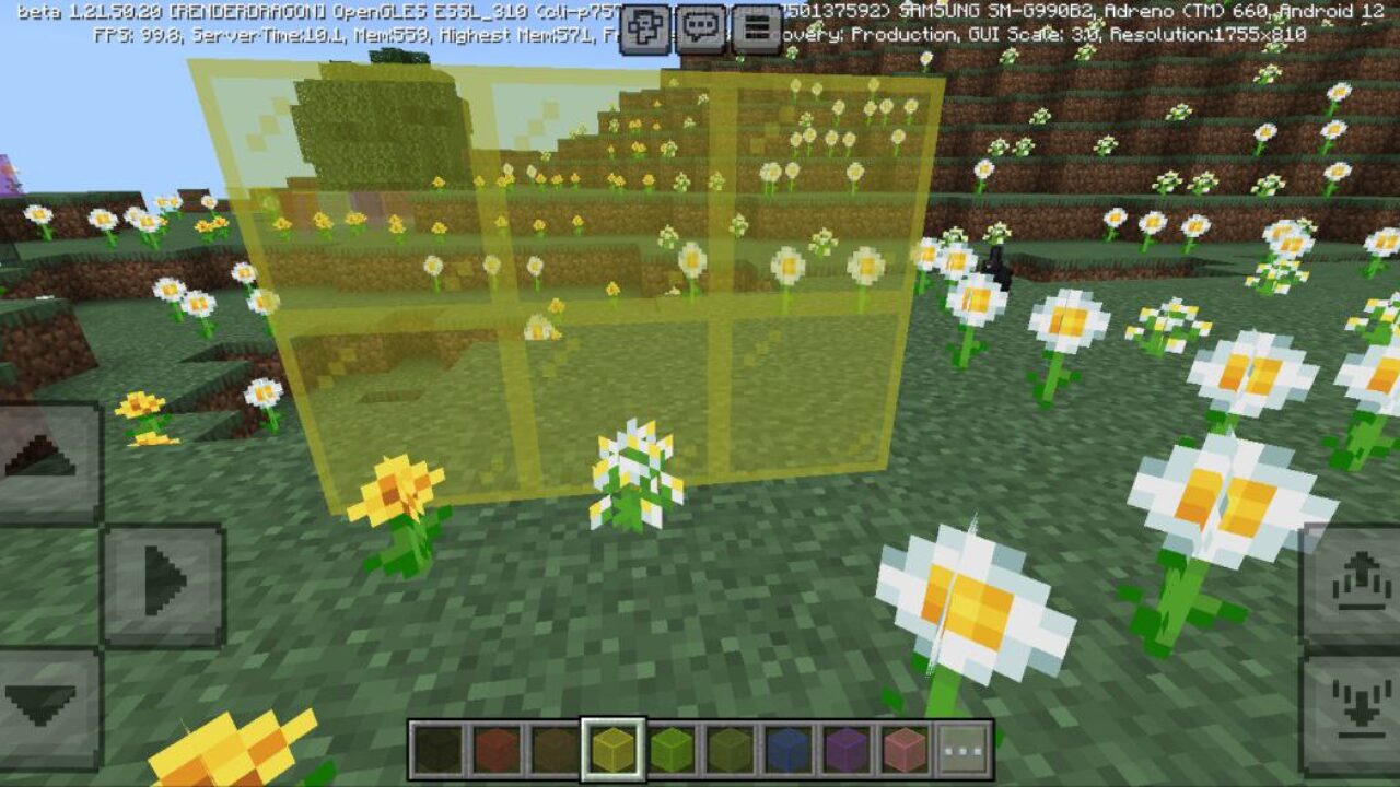 Yellow from Clear and Borderless Texture Pack for Minecraft PE