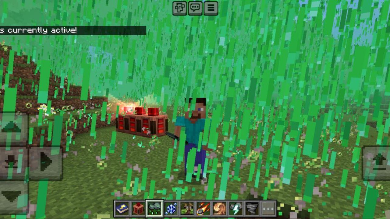 Acid Rain from Insane Disasters Mod for Minecraft PE