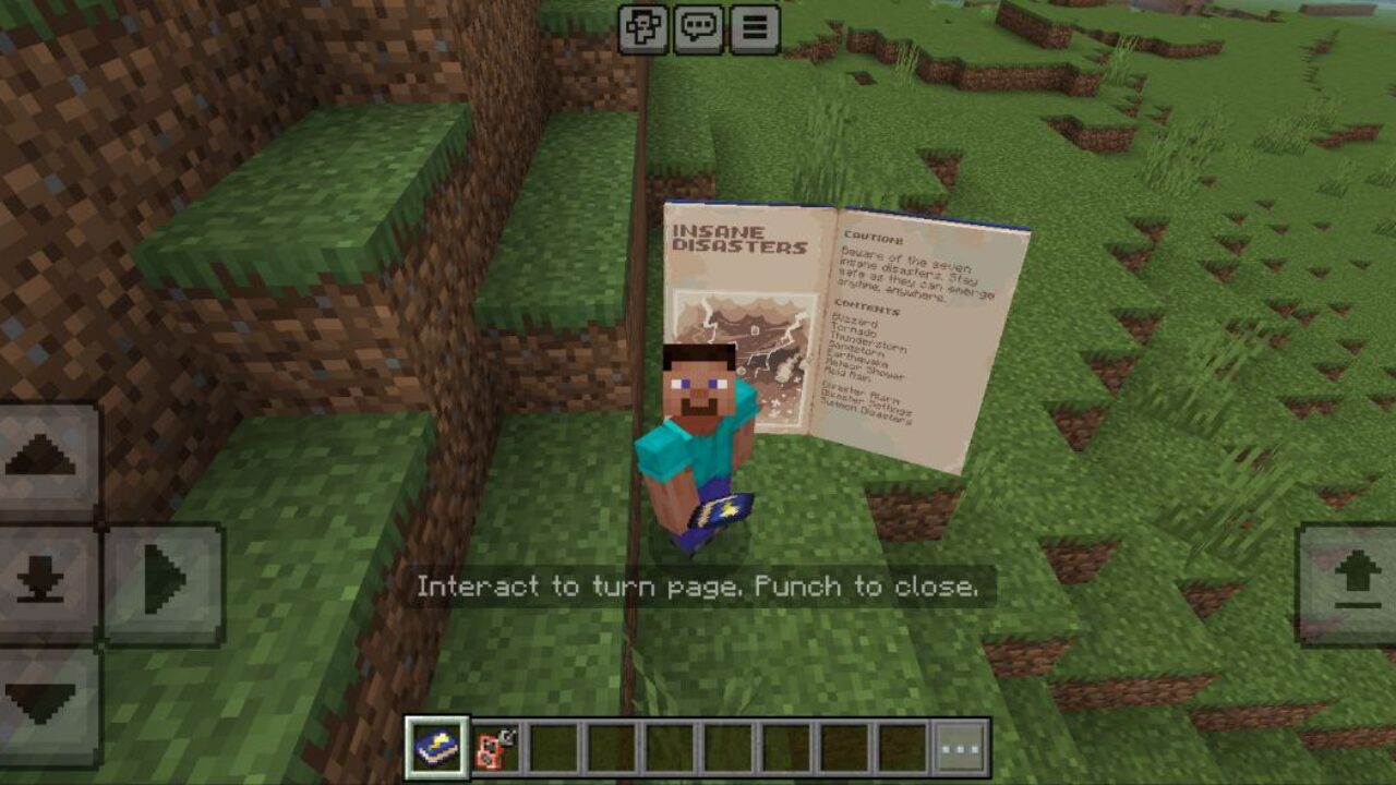 Book from Insane Disasters Mod for Minecraft PE