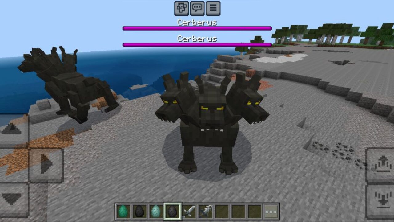 Cerberus from Mythological Creatures Mod for Minecraft PE