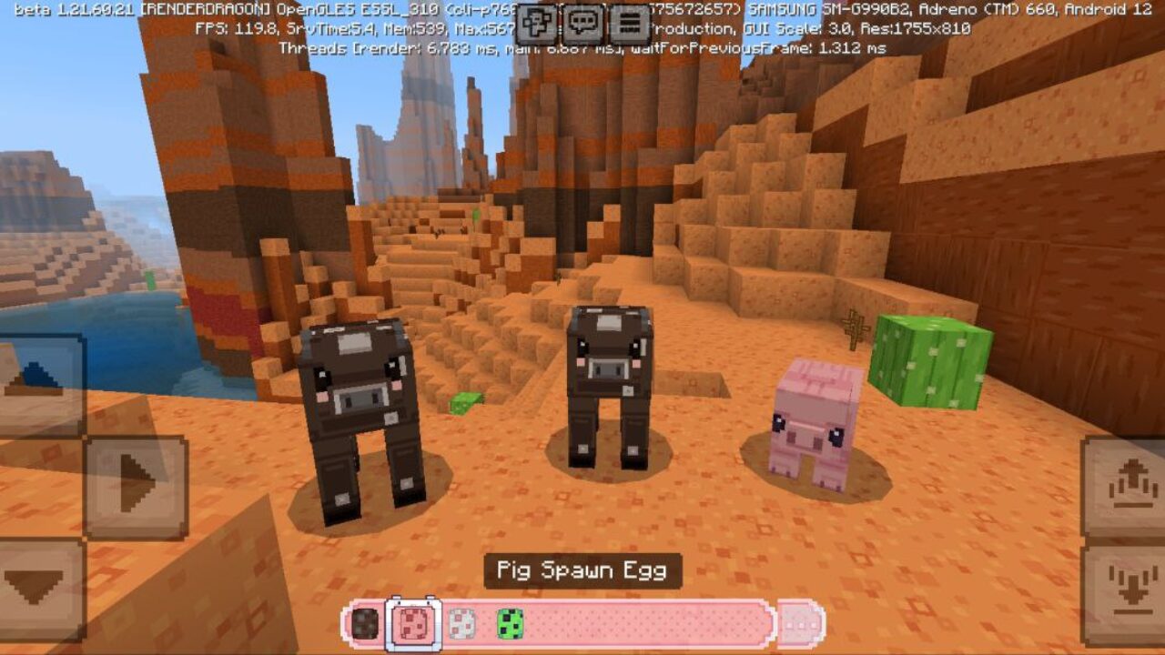 Cows from Cute 32x Texture Pack for Minecraft PE