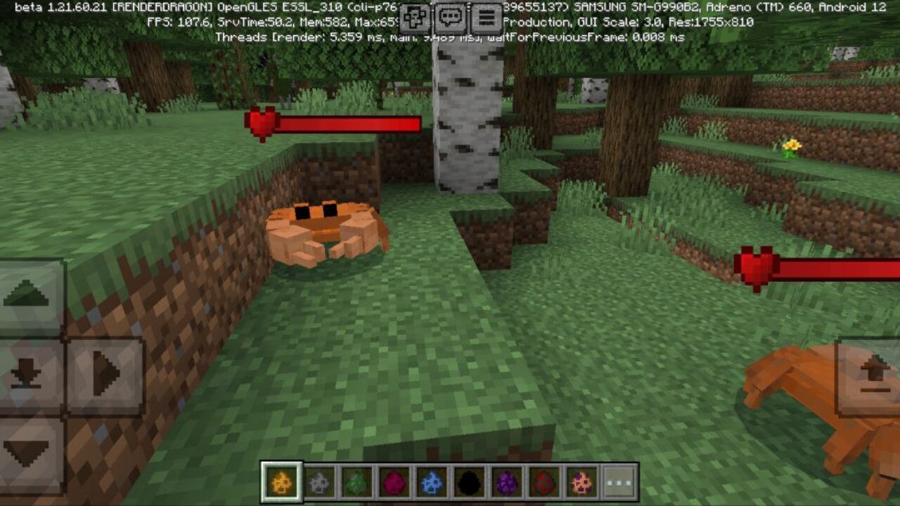 Crab from OtherWorldly Mod for Minecraft PE