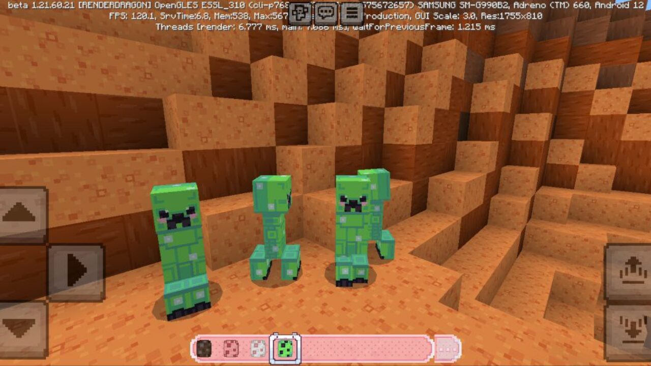 Creeper from Cute 32x Texture Pack for Minecraft PE