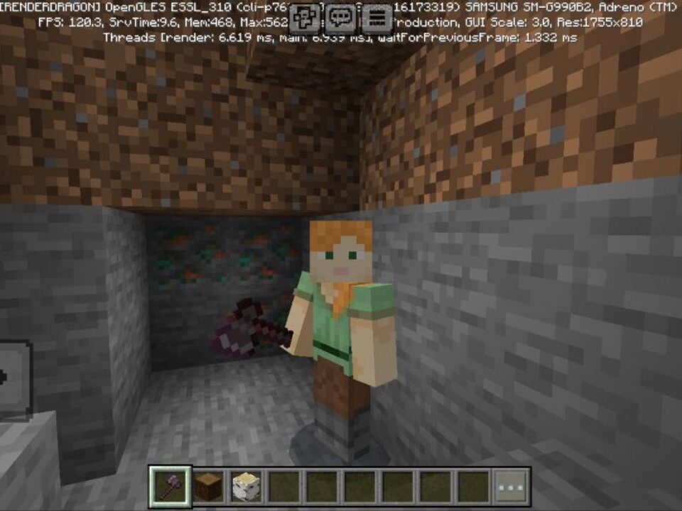 Falling Minerals and Trees Mod for Minecraft PE