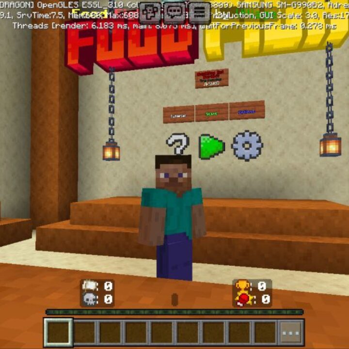 Food Fight Map for Minecraft PE