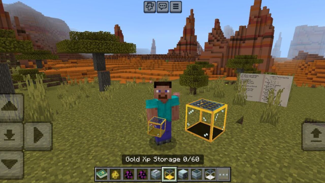 Gold from XP Storage Mod for Minecraft PE