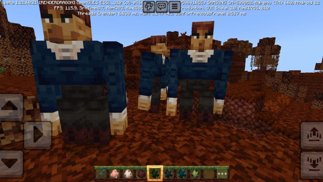 Golem from Dark Academia Texture Pack for Minecraft PE