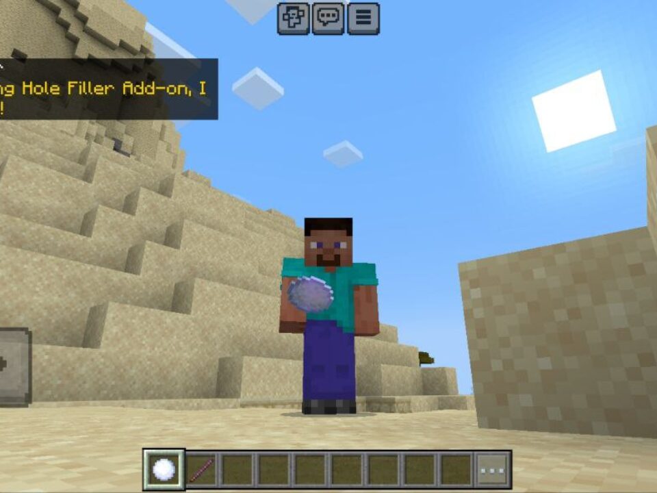 Hole Filler Mod for Minecraft PE