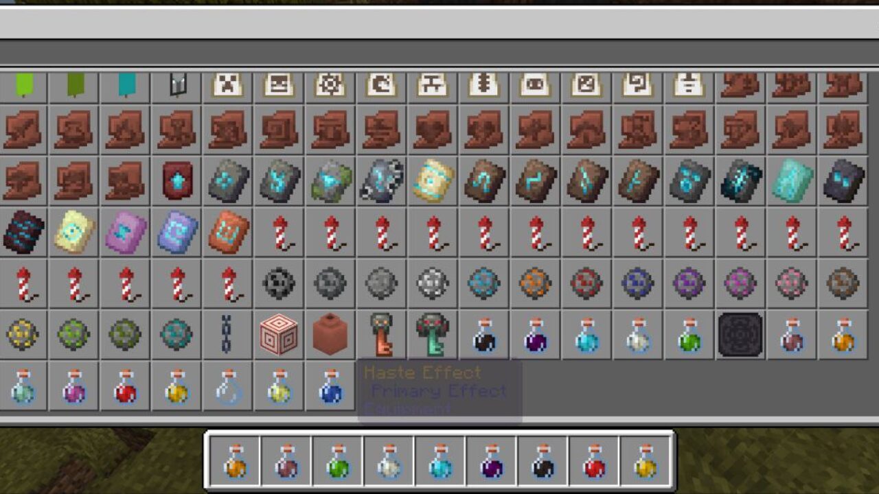 Inventory from Infuse Mod for Minecraft PE