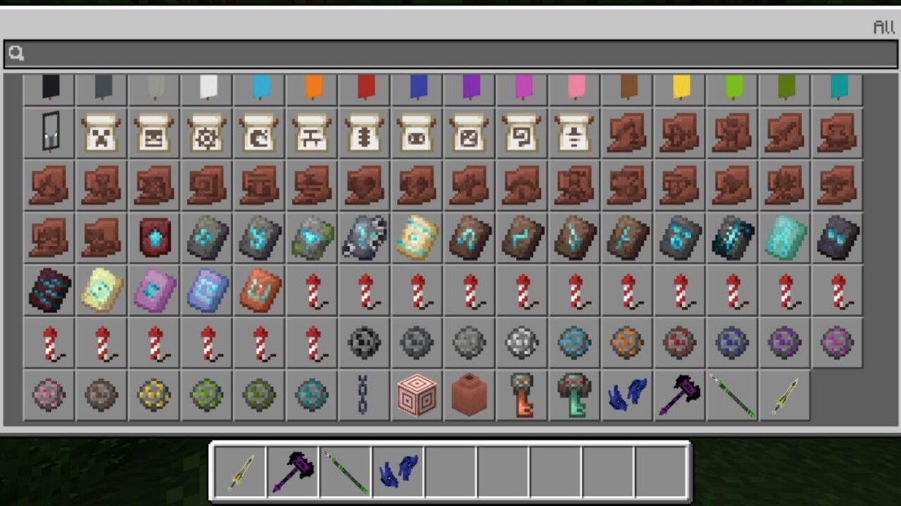 Inventory from RPG Elemental Weapon Mod for Minecraft PE