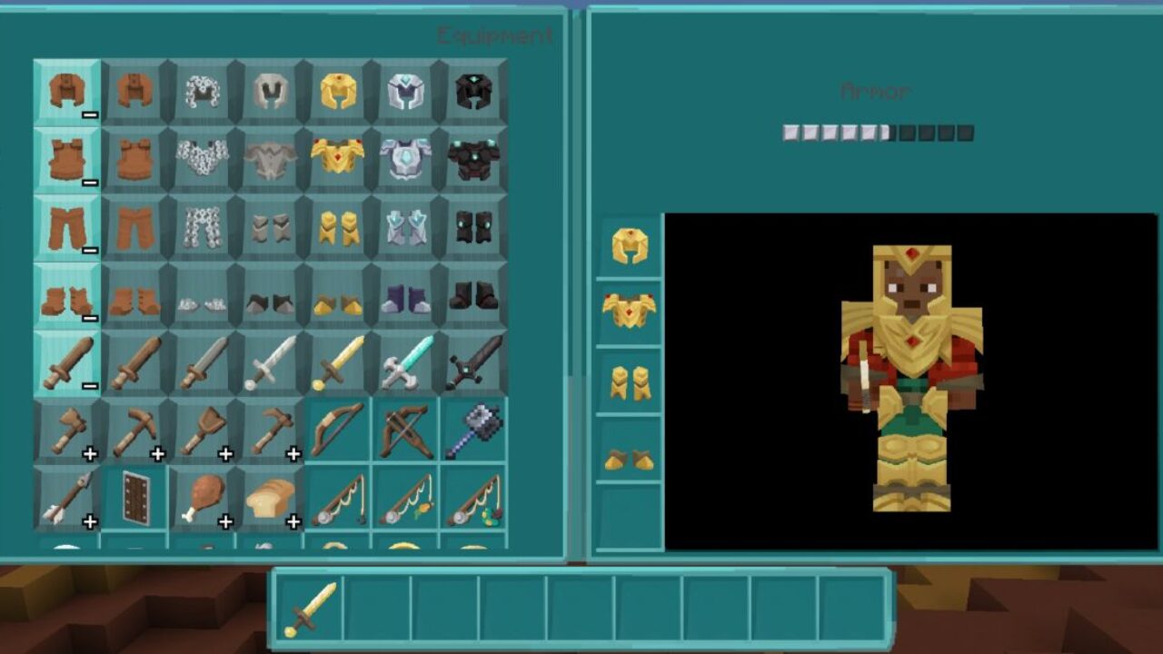 Inventory from Zig Zag 128x Texture Pack for Minecraft PE