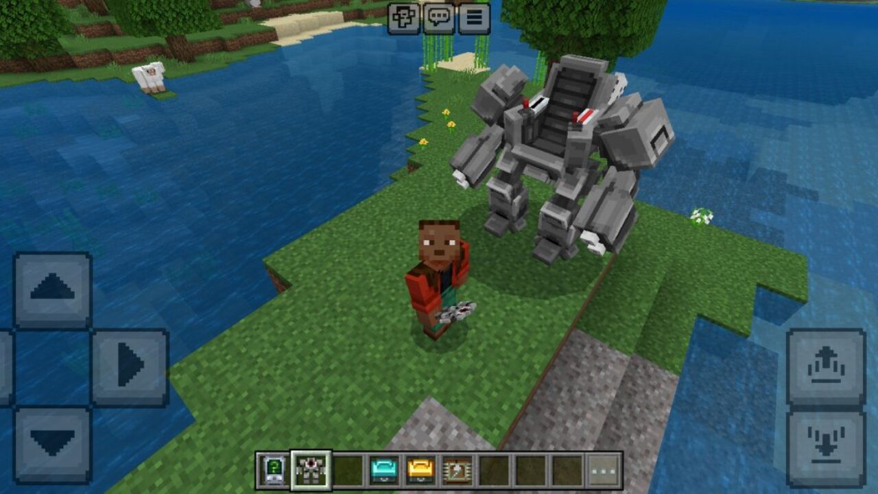 Mech from Survival Mechs Mod for Minecraft PE