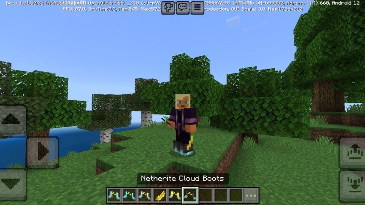 Netherite from Cloud Boots Mod for Minecraft PE